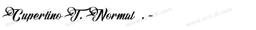 Cupertino T. Normal 1.0字体转换
